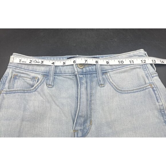 Hollister Ultra High Rise Mom Denim Jeans Vintage Stretch Distressed 24w X 27L - Picture 9 of 11
